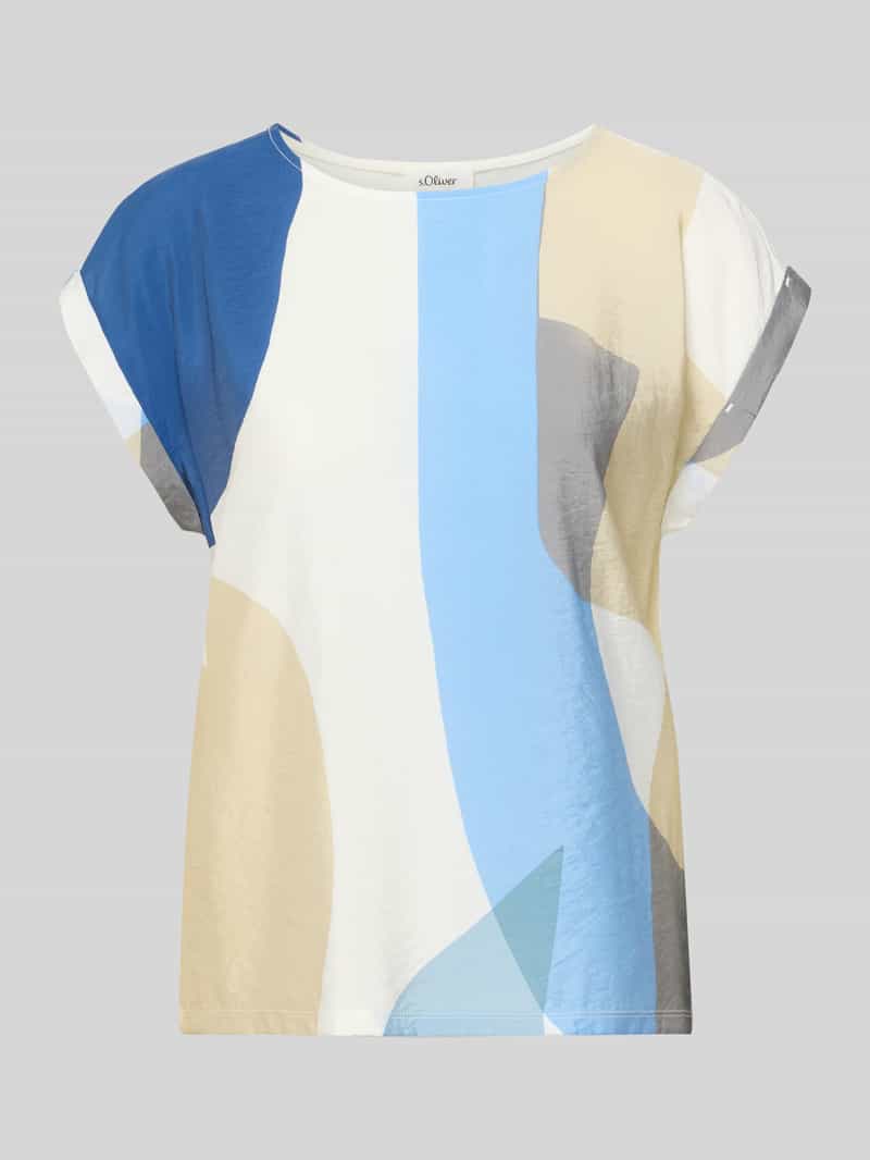 T-shirt o kroju regular fit z mieszanki wiskozy