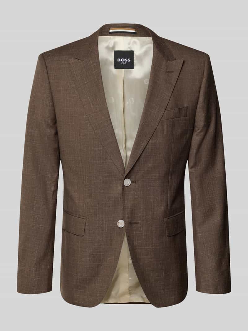 Marynarka garniturowa o kroju regular fit z mieszanki wełny dziewiczej model 'H-HUGE'