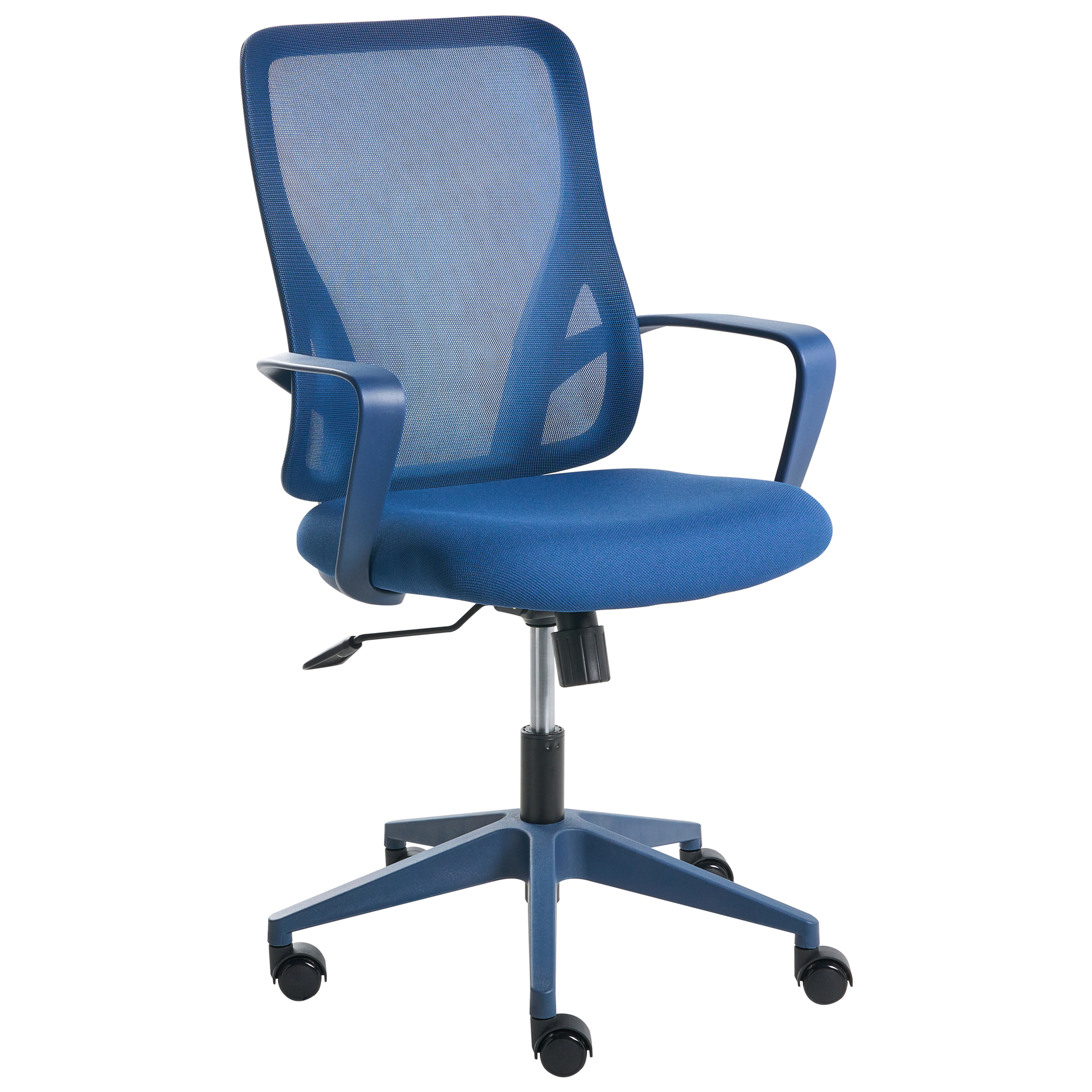 Beliani Krzesło biurowe LUMA Niebieski