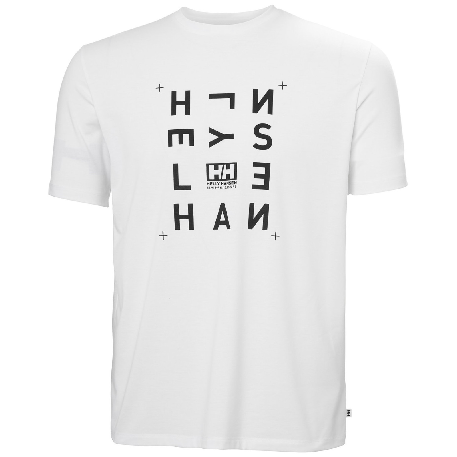 Koszulka męska Helly Hansen Skog Graphic T-Shirt Rozmiar: L / Kolor: biały/czarny