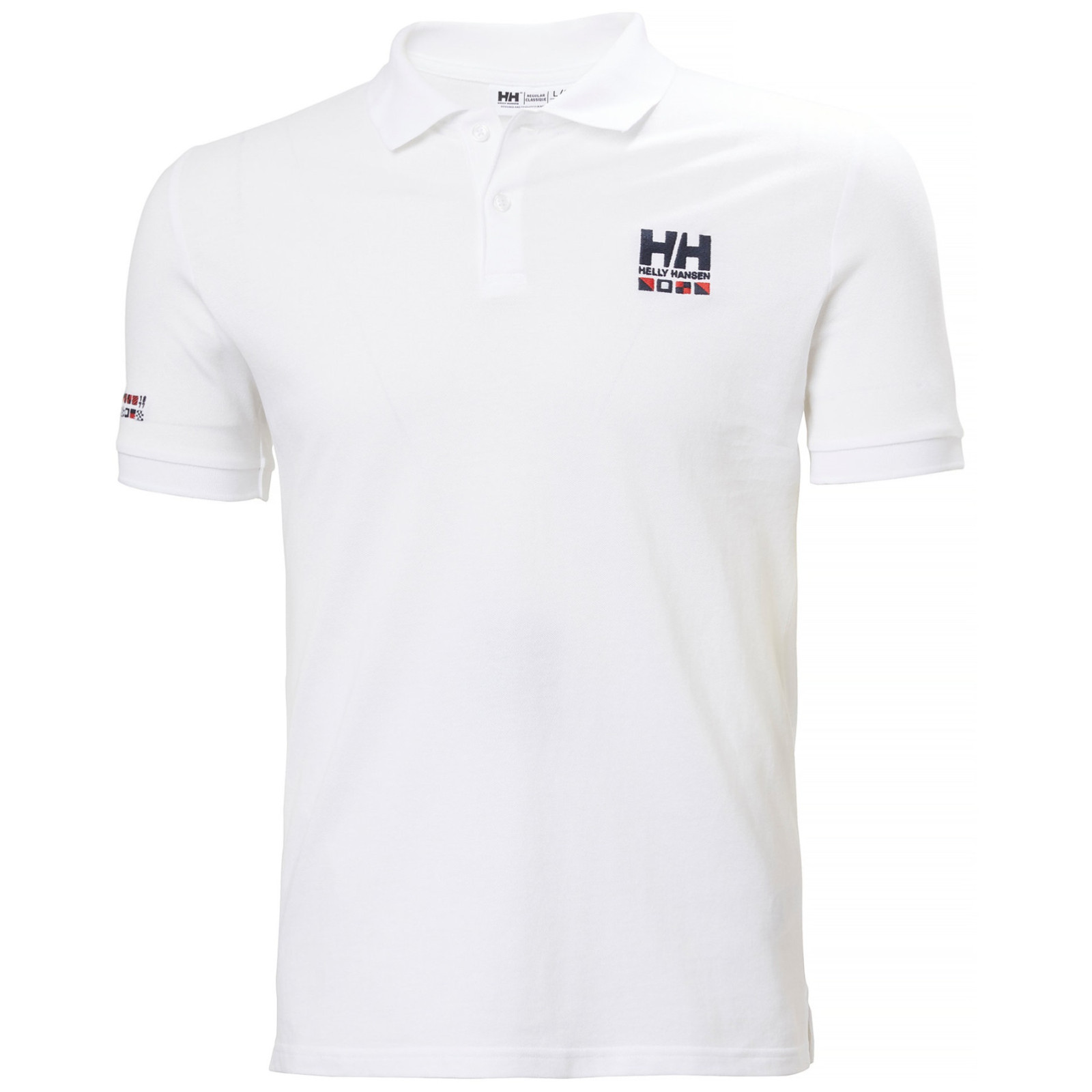 Koszulka męska Helly Hansen Messina Graphic Fitted Polo Rozmiar: L / Kolor: biały