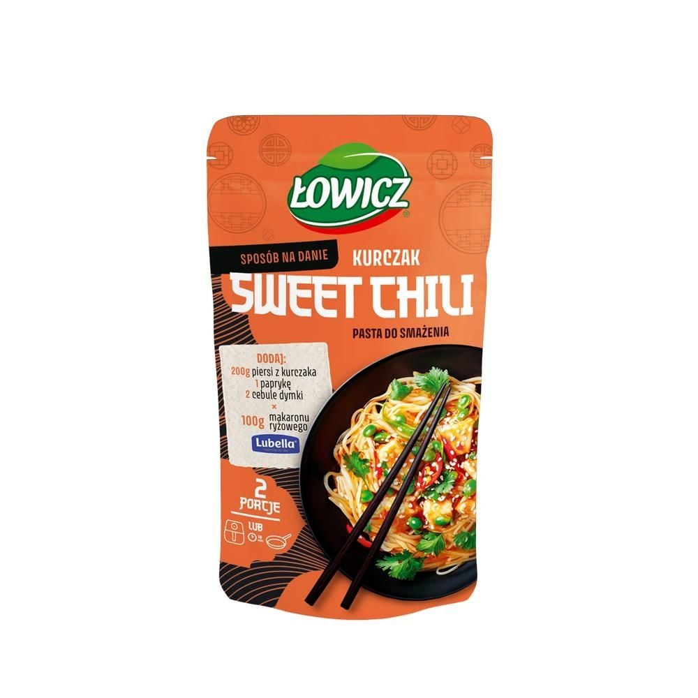 Łowicz Pasta do smażenia kurczak Sweet Chili 100 g