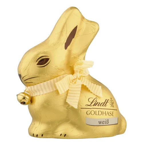 Króliczek czekoladowy Lindt Gold Bunny z białej czekolady 100g