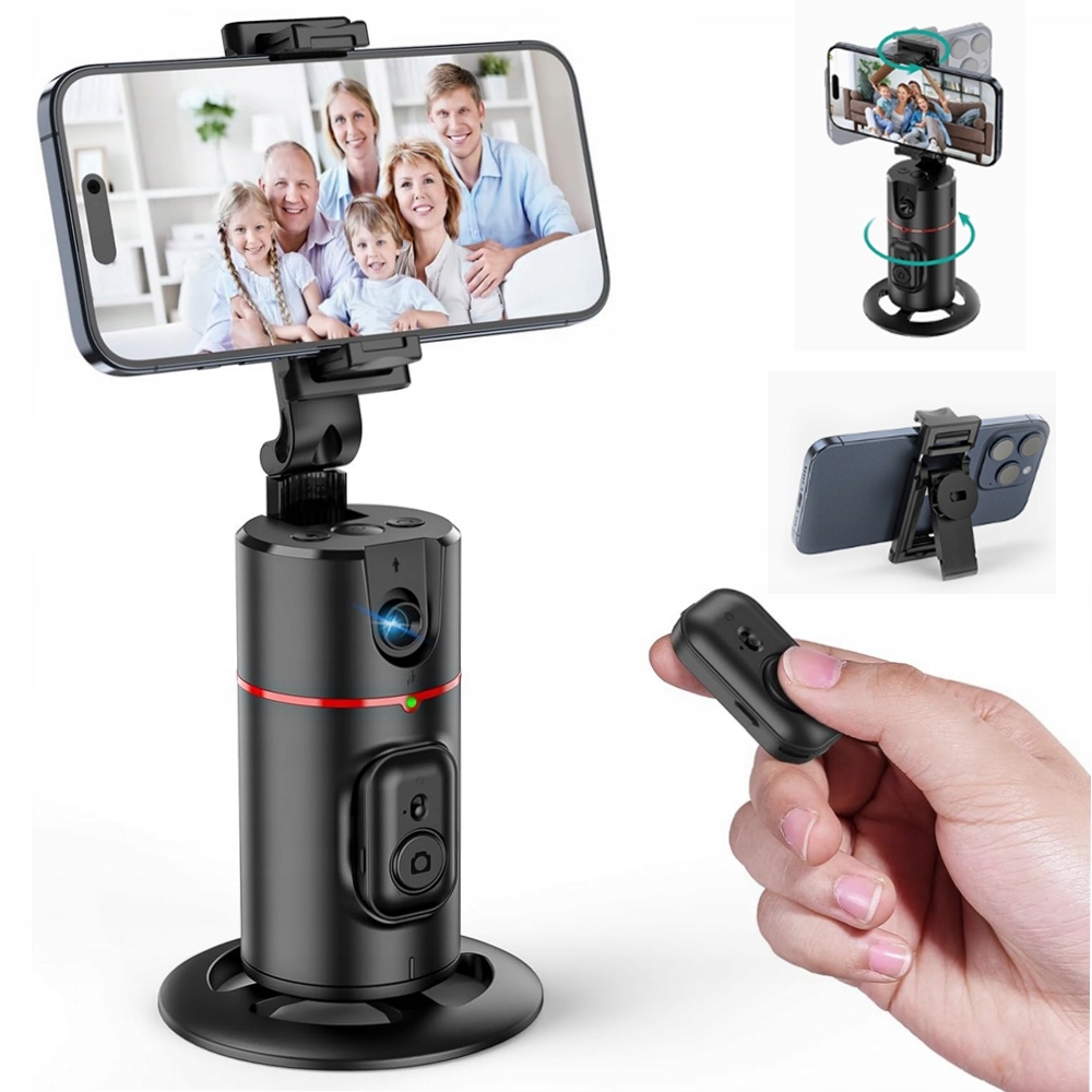 Biurkowy Kijek Selfie Stick Obrotowy Z Pilot Bluetooth I Kontrola Gestów