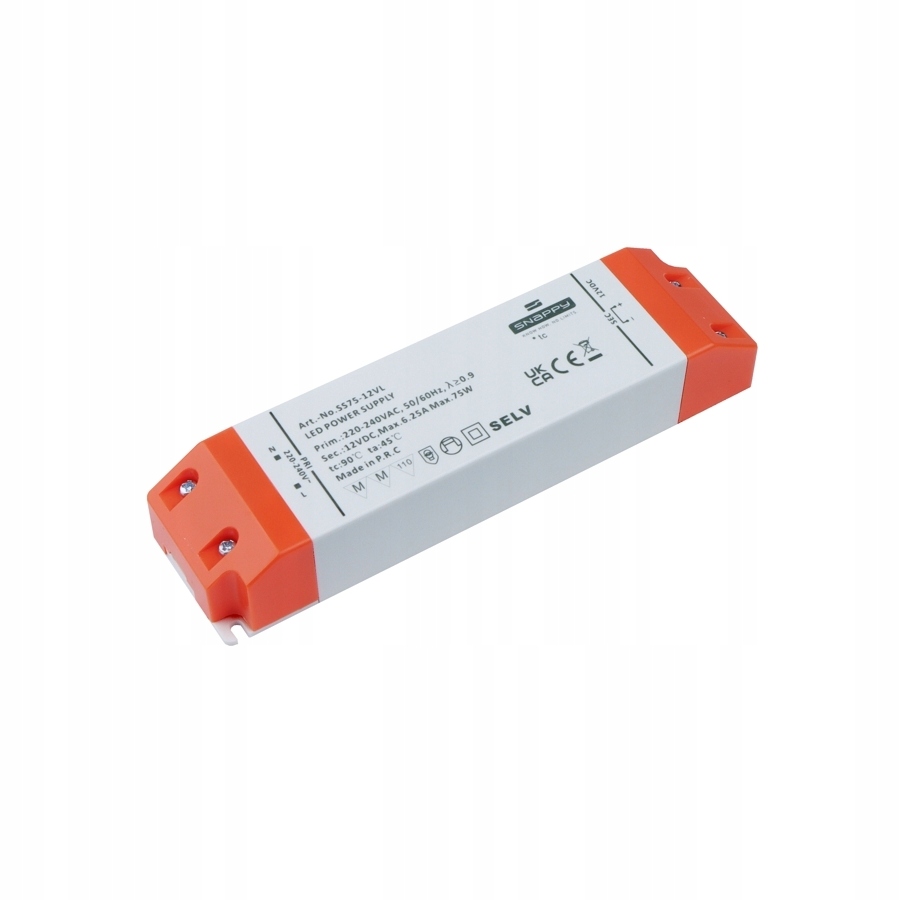 FORMAT Zasilacz Led Transor Meblowy 75W 12V Tuv Do Opraw Taśm Premium Rohs