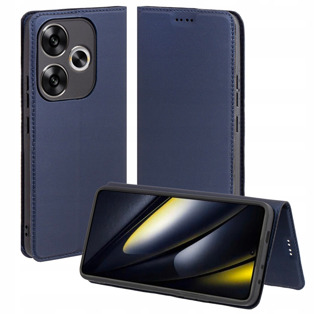 Etui Z Klapką Portfel Do Xiaomi Poco F6 Matowa Smukła Obudowa Case Ochronny