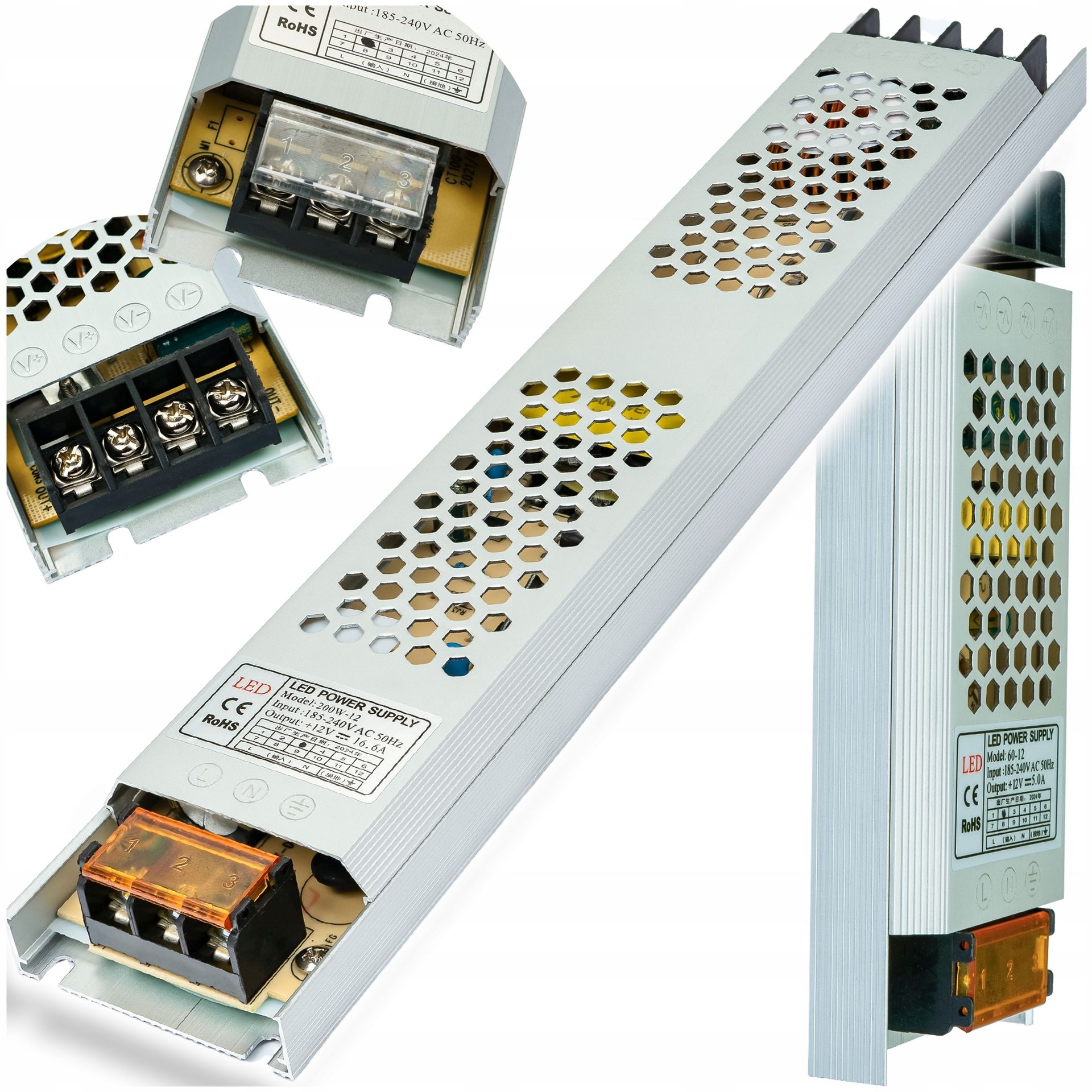 FORMAT Zasilacz Led 12V 400W 33A Modułowy Transor Led do Taśm Led 12V Slim