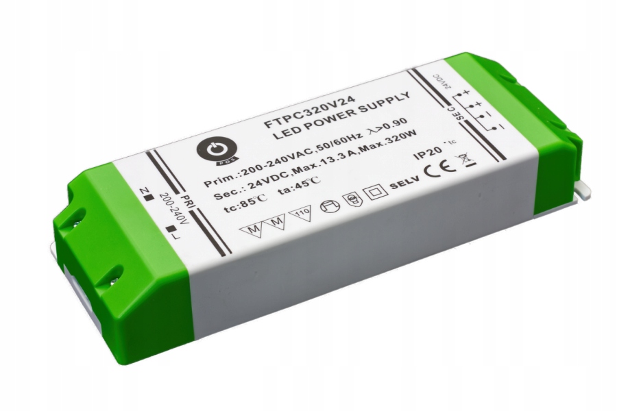 POS Zasilacz Led 320W 24V 13,3A Meblowy Power FTPC320V24