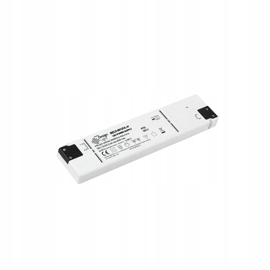 Zasilacz płaski Flat do Led 12V DC 60W
