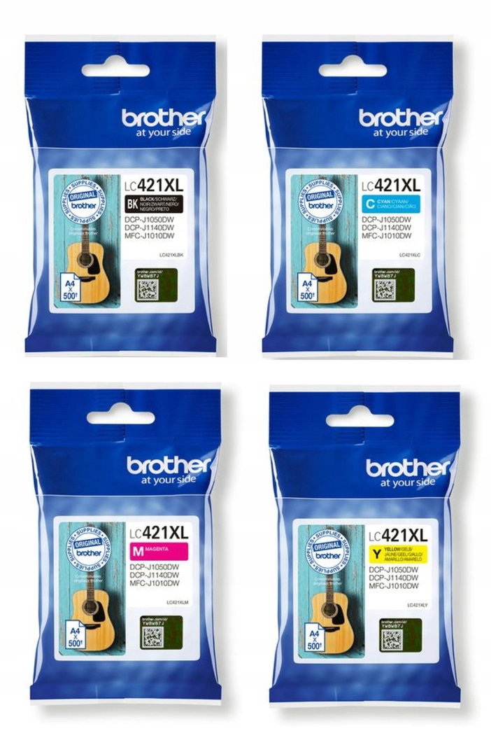 Brother Tusz LC421XLVAL CMYK XL 4x500str CMYK 4x500str
