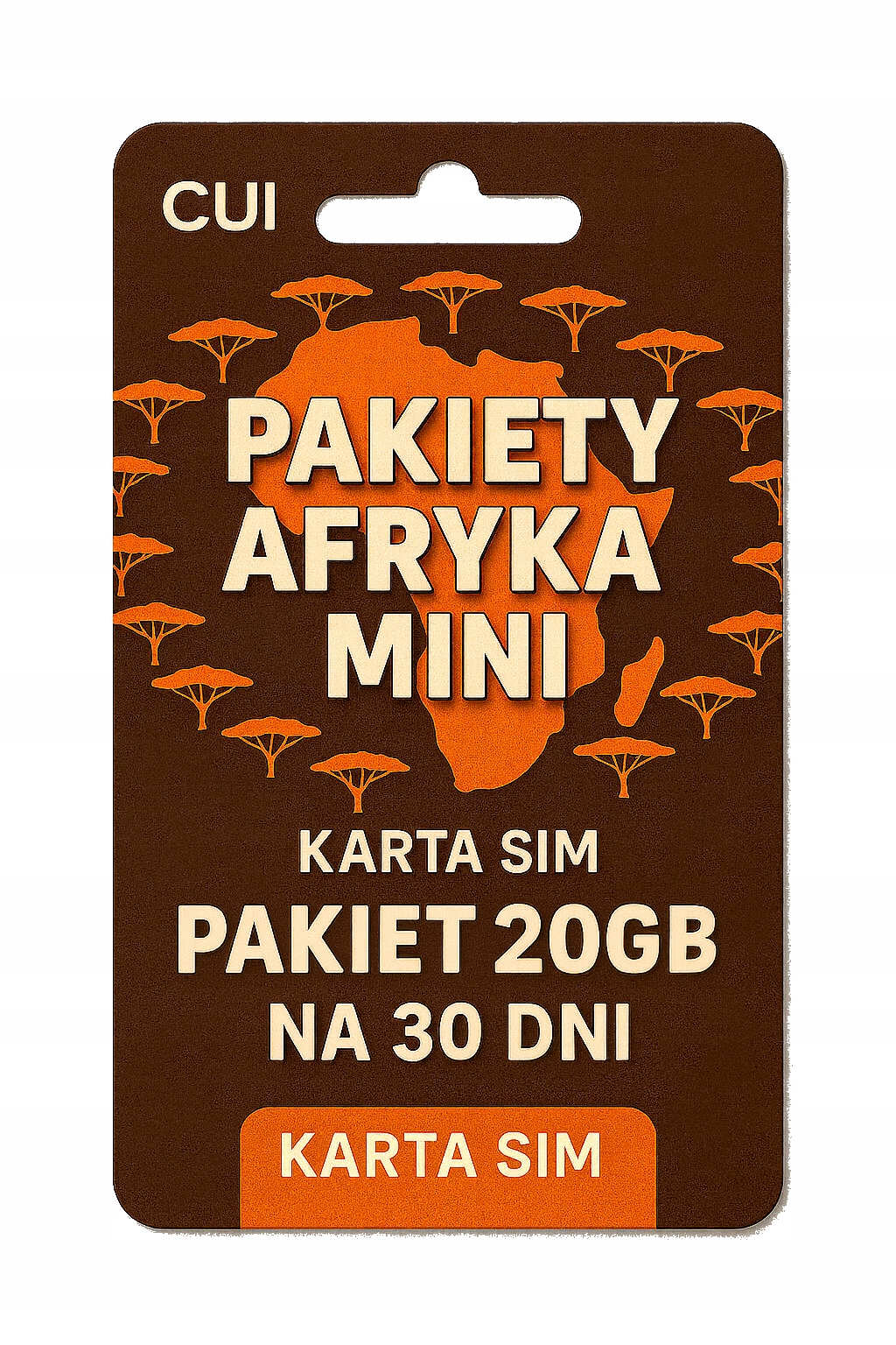 Karta Sim Cui Internet Roaming 20GB 5G 4G Lte Egipt Tunezja Rpa Algieria
