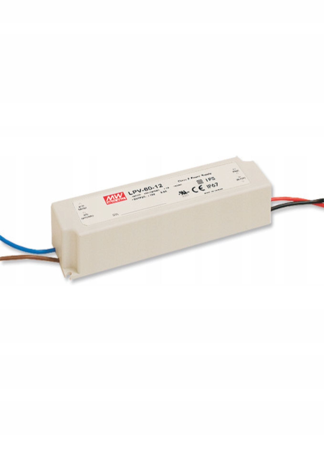 Zasilacz wodoszczelny Mean Well 60W IP67 12V