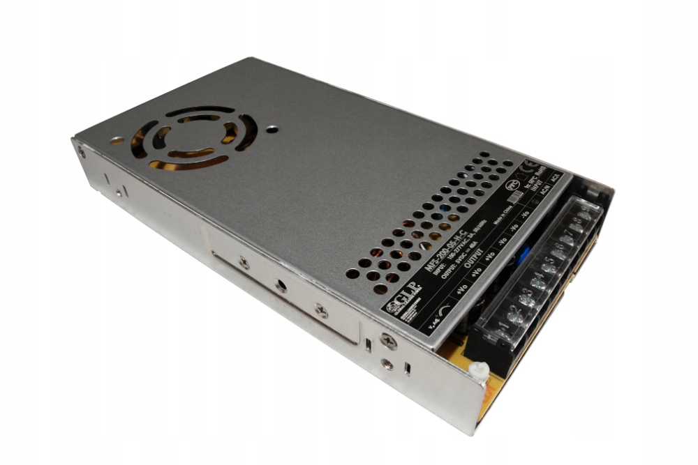 GLP MFS-200-05-H-C:: 5V/40A/200W enclosed Psu, Pfc, Uin 85-305VAC 120-4