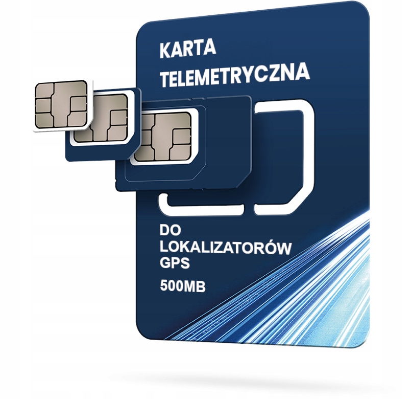 Skonfigurowana Karta Telemetryczna do Lokalizatora Gps 500mb na 10 lat