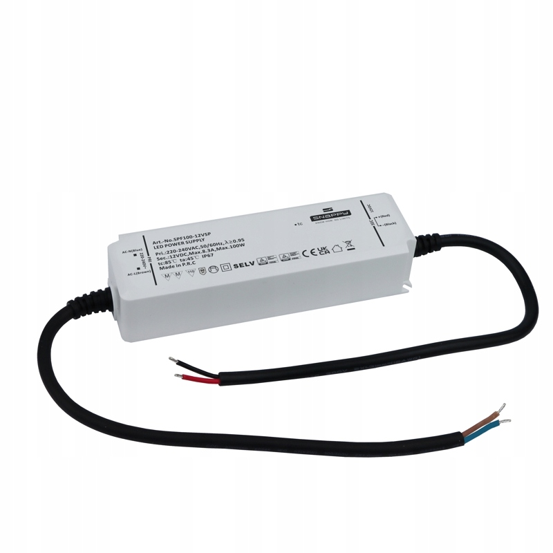 Zasilacz Led IP67 Premium 12V DC 100W o podwyższonej szczelności