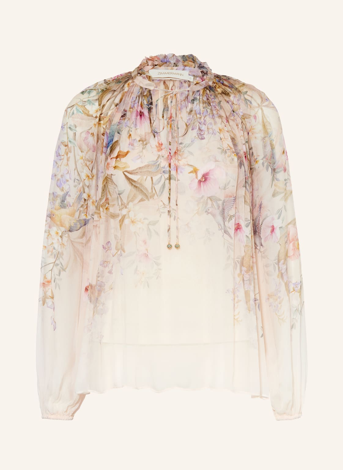 Zimmermann Bluzka Z Falbanami rosa