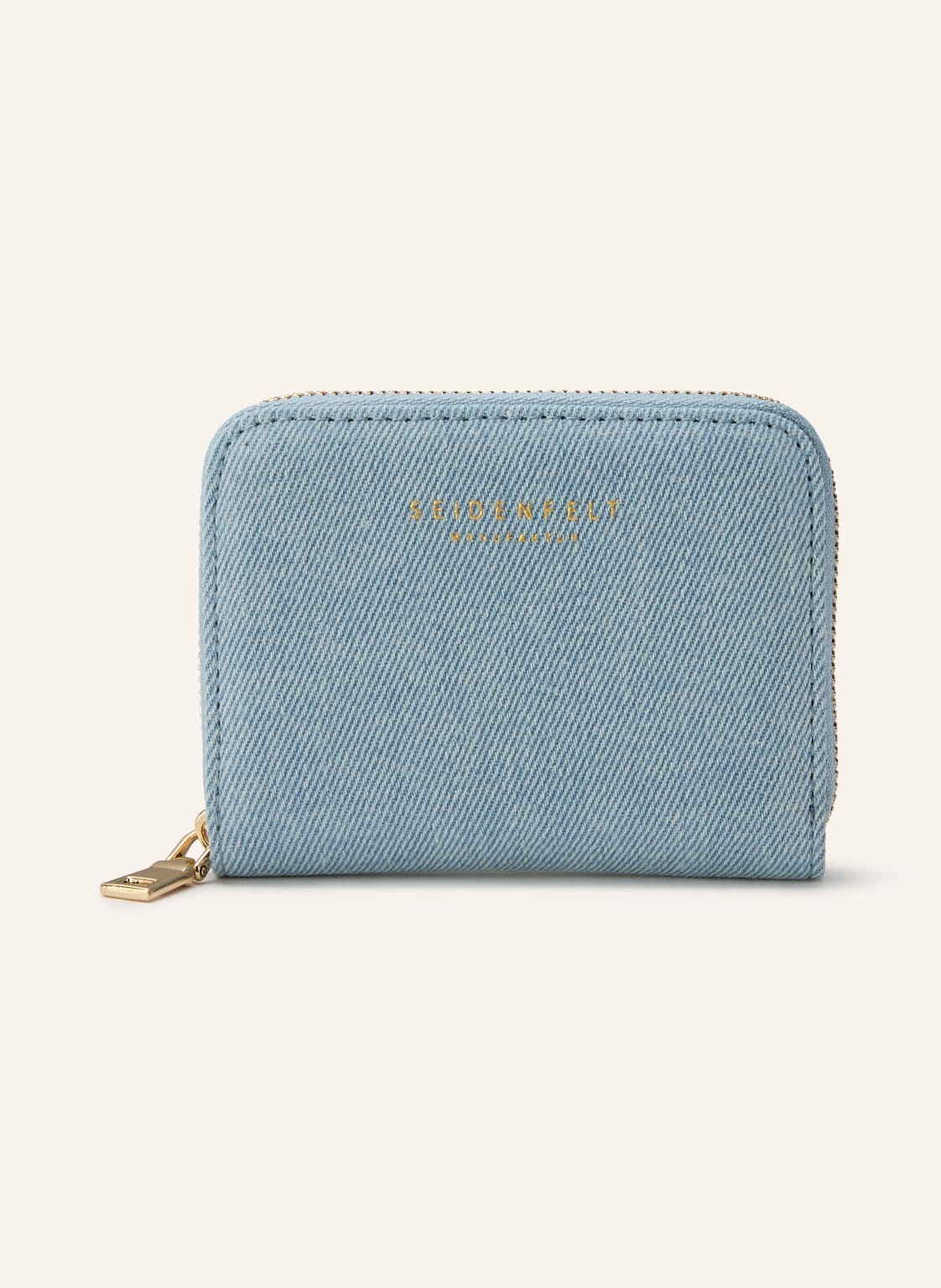 Seidenfelt Portfel Ylva blau