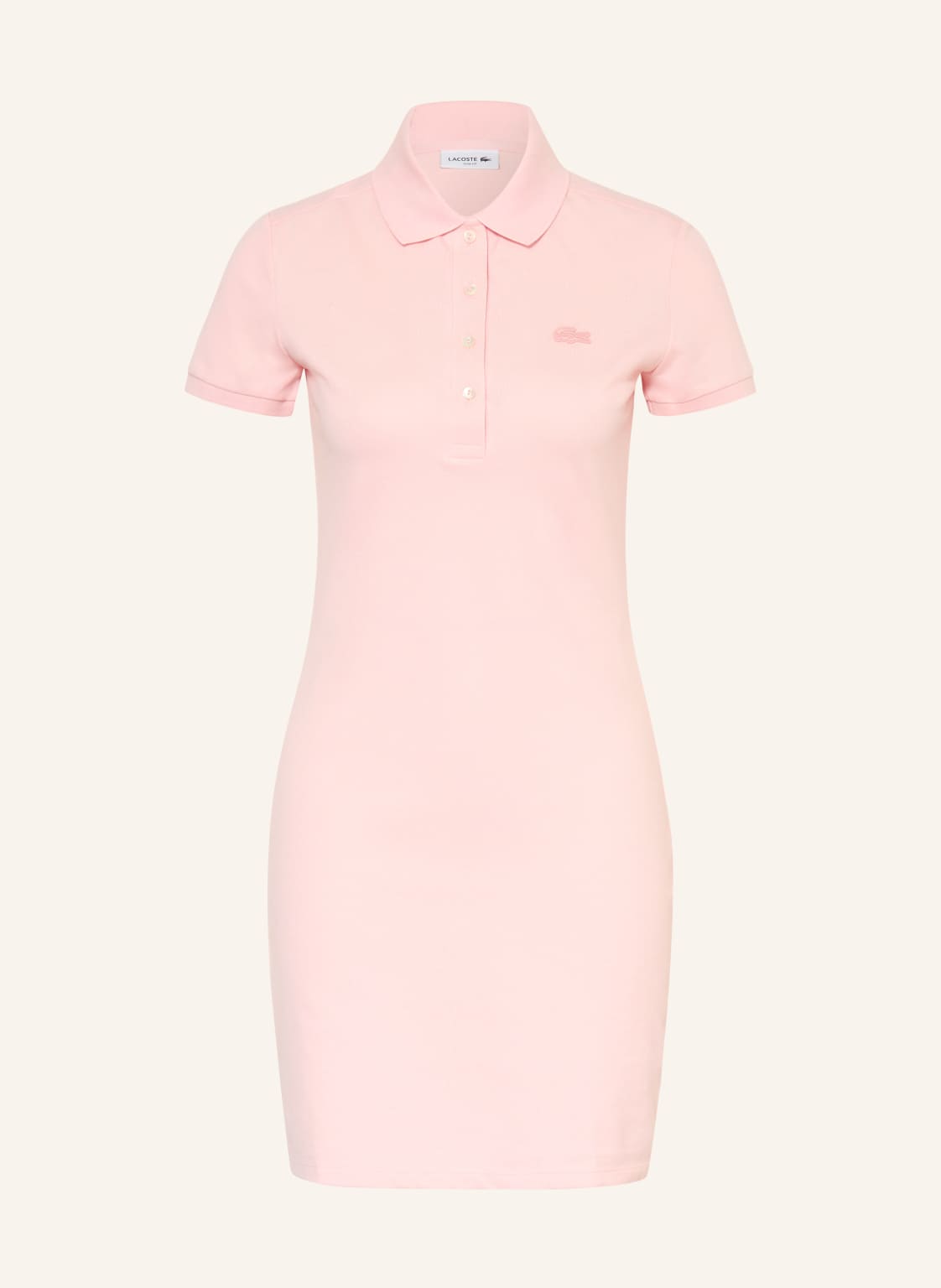 Lacoste Sukienka Polo Z Piki rosa
