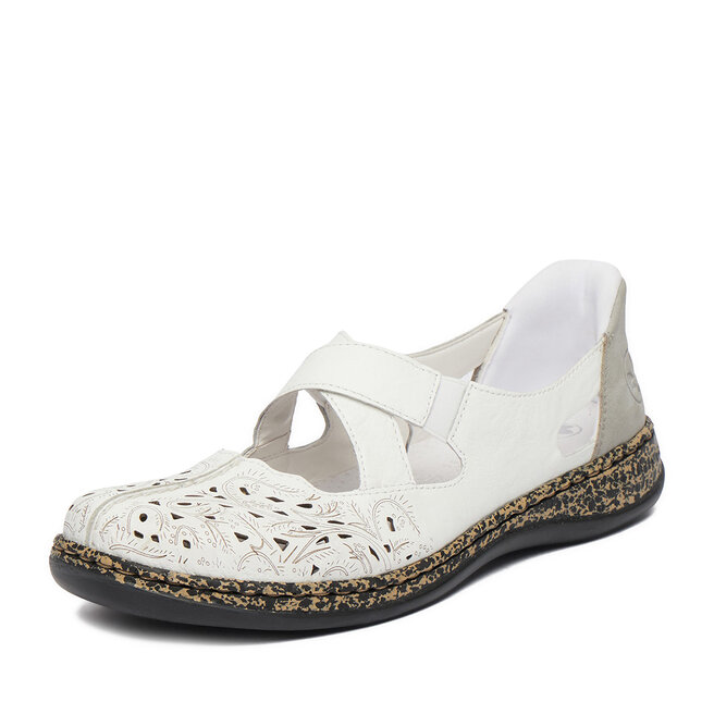 Półbuty Rieker CEO-46352-80 Biały