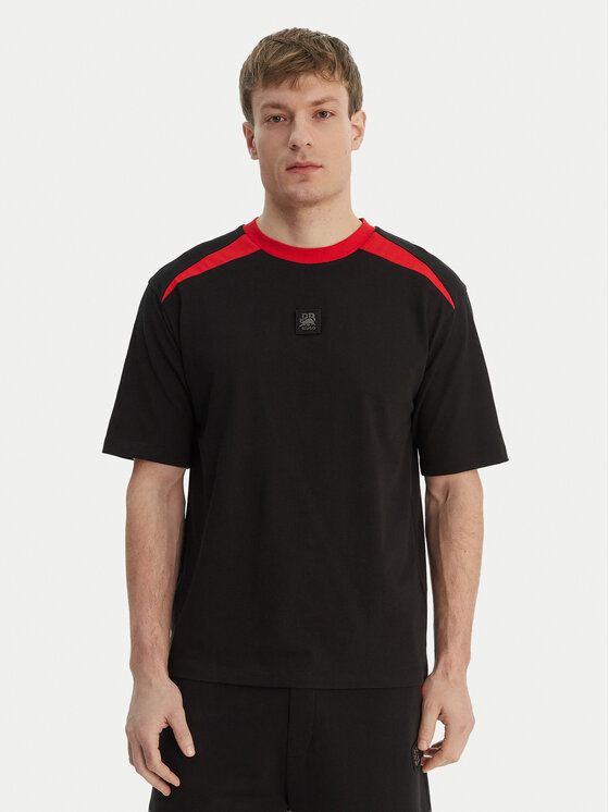 HUGO T-Shirt Dedril_RB 50559670 Czarny Regular Fit