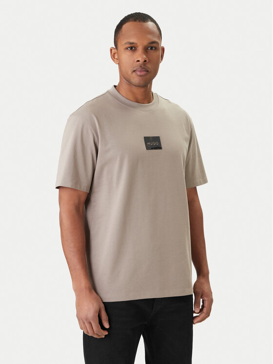 HUGO T-Shirt Dumeon 50557445 Beżowy Regular Fit