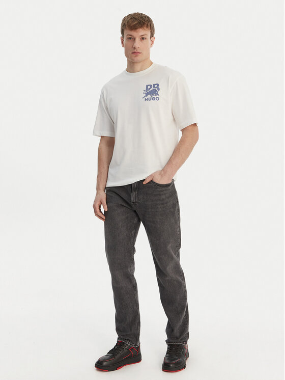 HUGO T-Shirt Delel_RB 50564572 Biały Relaxed Fit