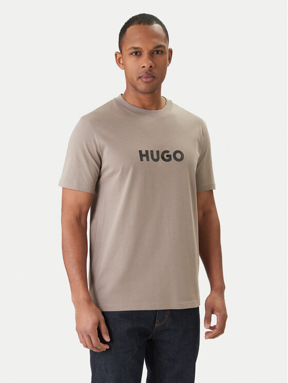 HUGO T-Shirt Dumeo 50557437 Beżowy Regular Fit