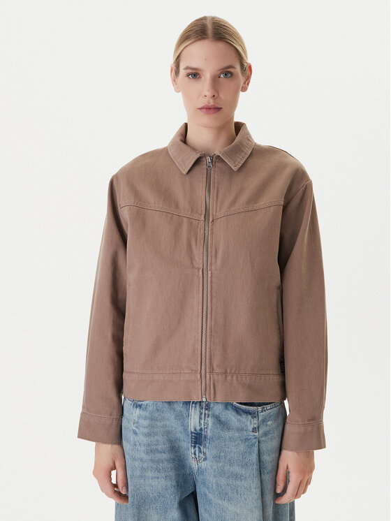 RVCA Kurtka jeansowa Dayshift II 23B153503 Beżowy Regular Fit