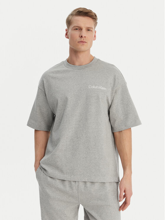 Calvin Klein Underwear T-Shirt S/S Crew Neck LV00NM2929 Szary Relaxed Fit