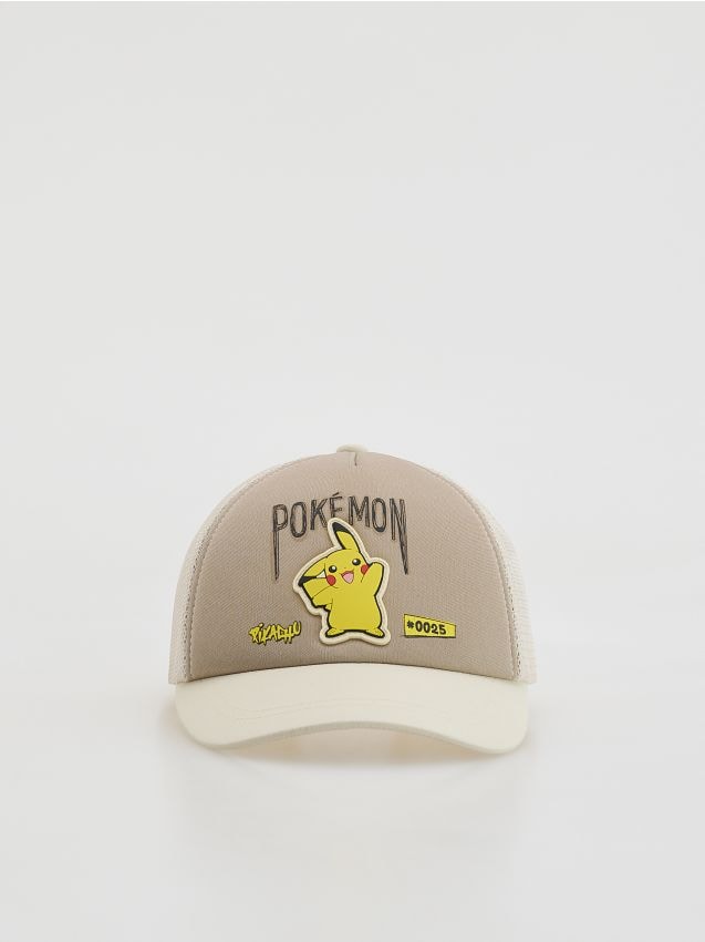 Reserved - Czapka Pokémon - beżowy