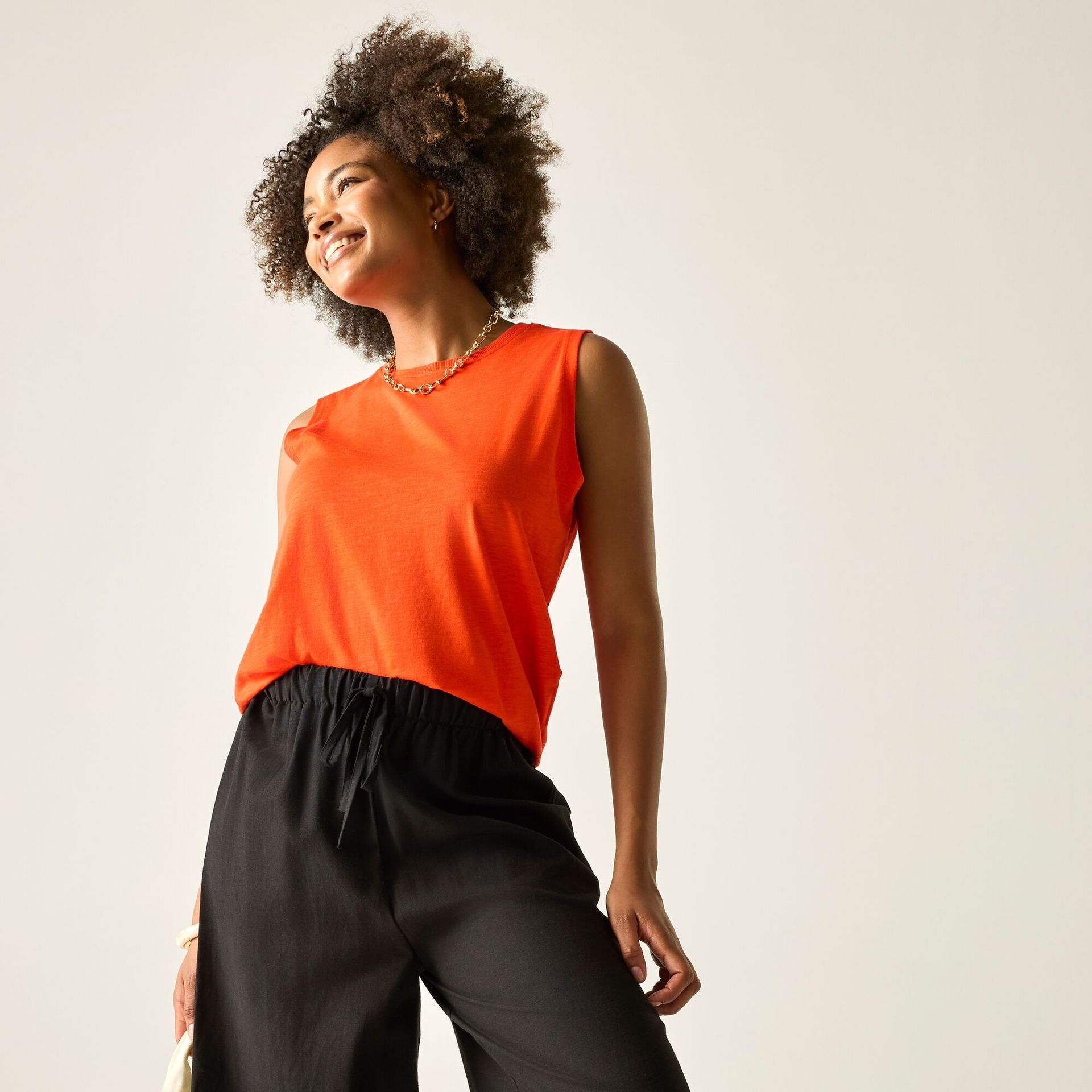 Regatta Bezrękawnik damski Fariene Pomarańczowy, Cotton, Rozmiar: 40