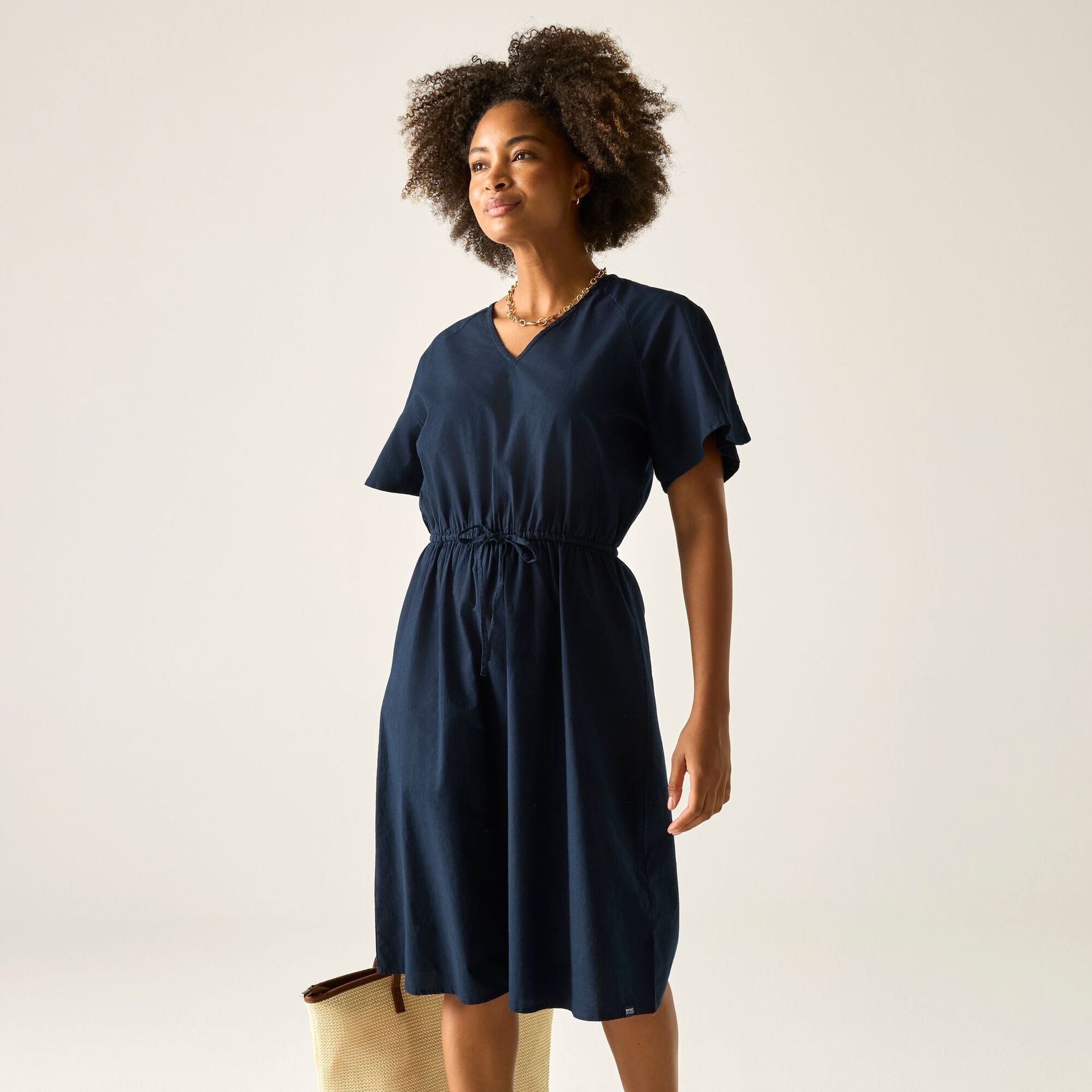 Regatta Sukienka damska Elona Niebieski, Cotton, Rozmiar: 46