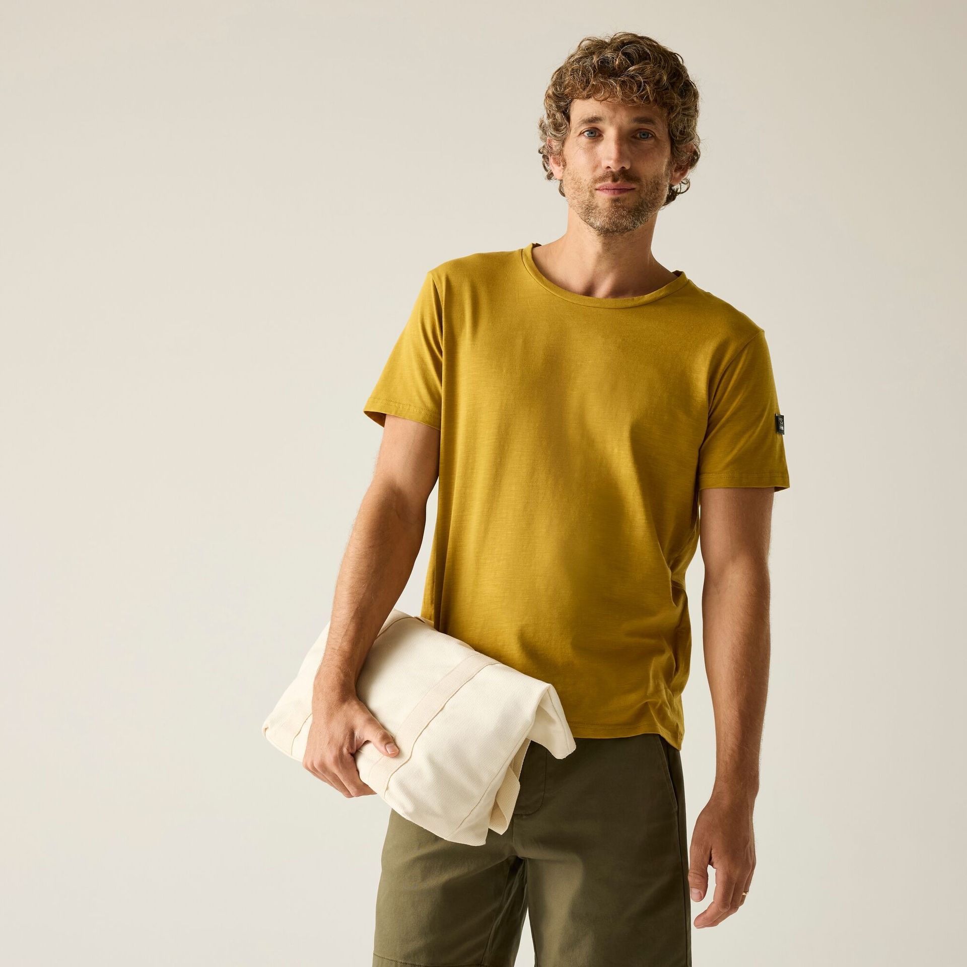 Regatta Koszulka męska Finlo Brązowy, Cotton, Rozmiar: XL