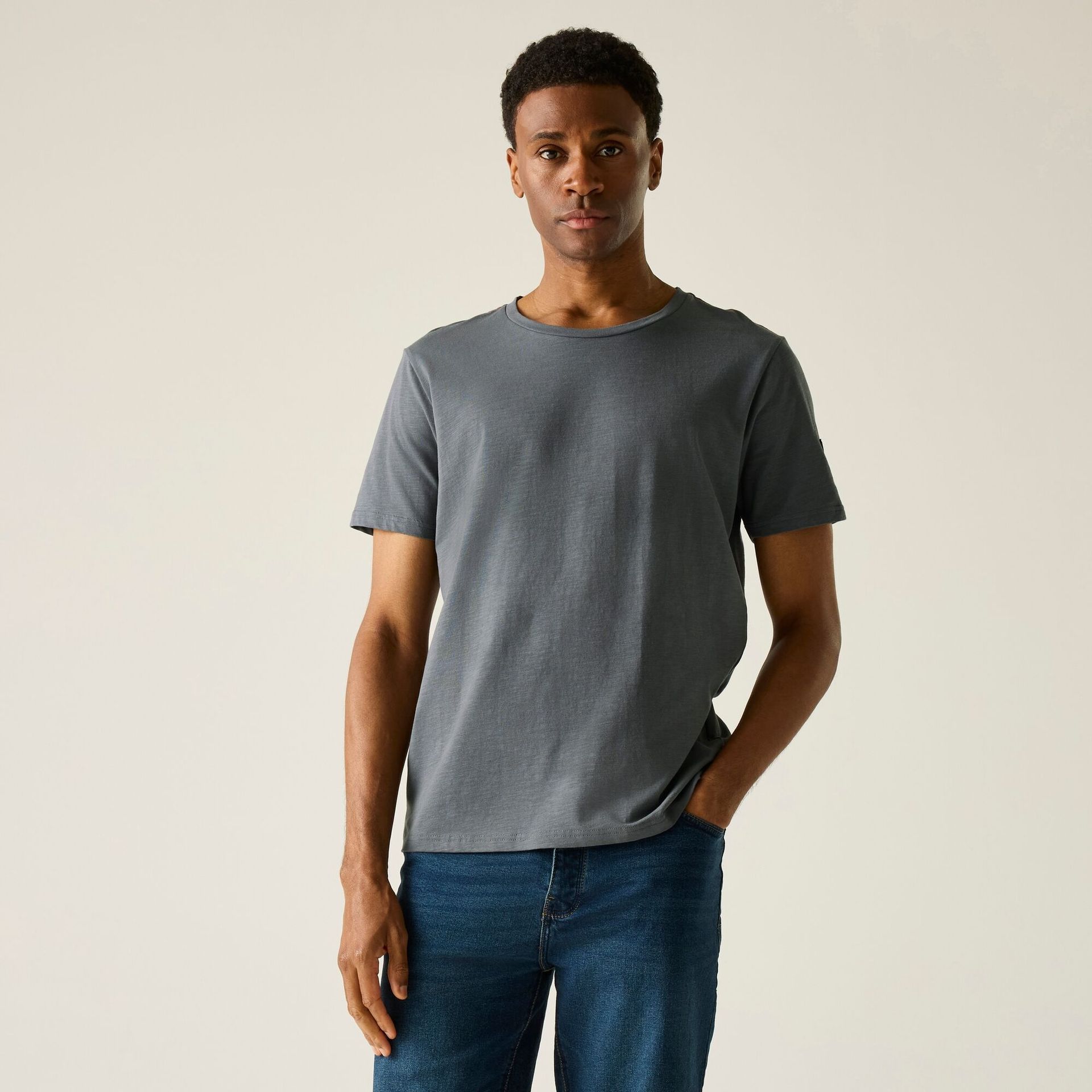 Regatta Koszulka męska Finlo Szary, Cotton, Rozmiar: XL