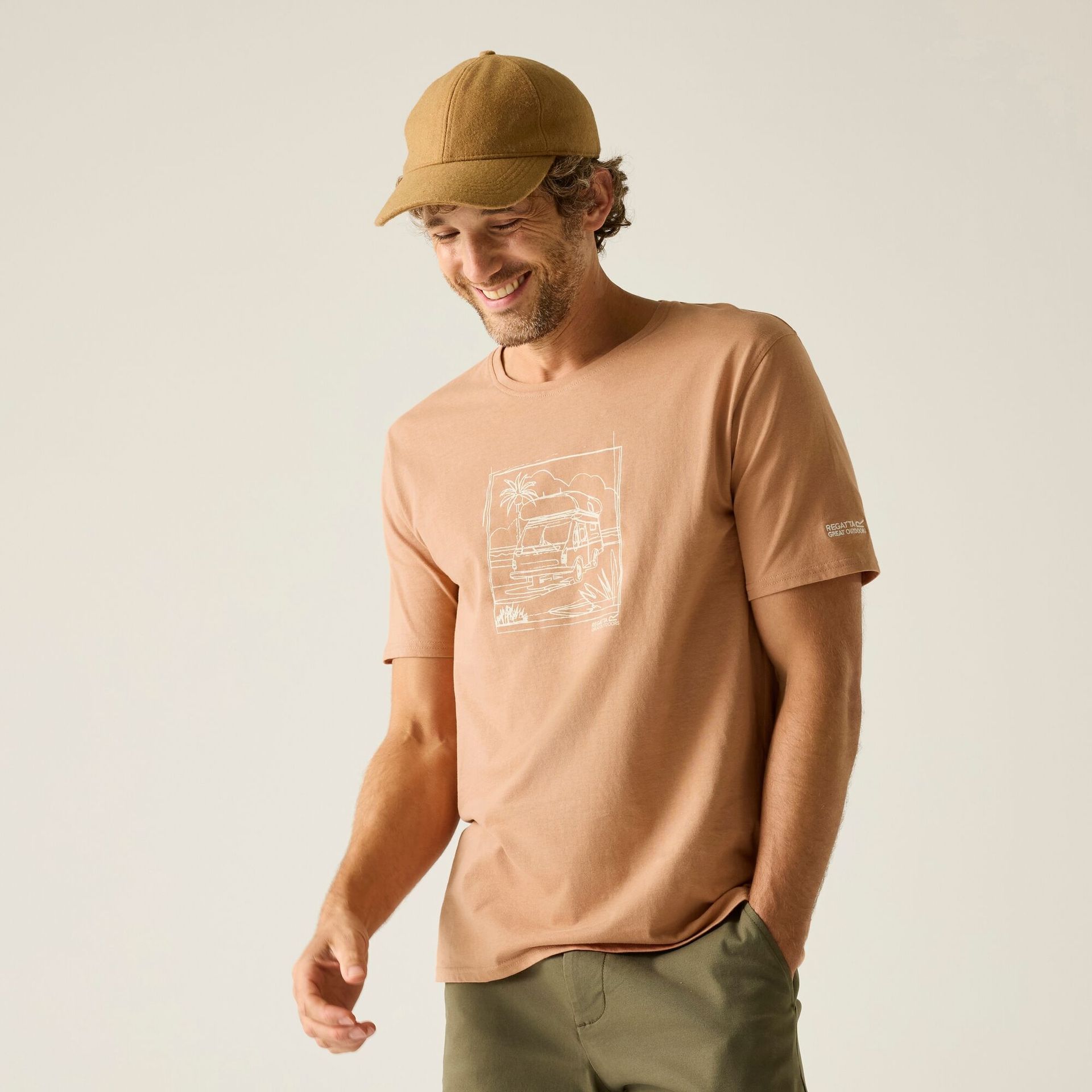 Regatta Koszulka męska Cline IX Pomarańczowy, Cotton, Rozmiar: 3XL