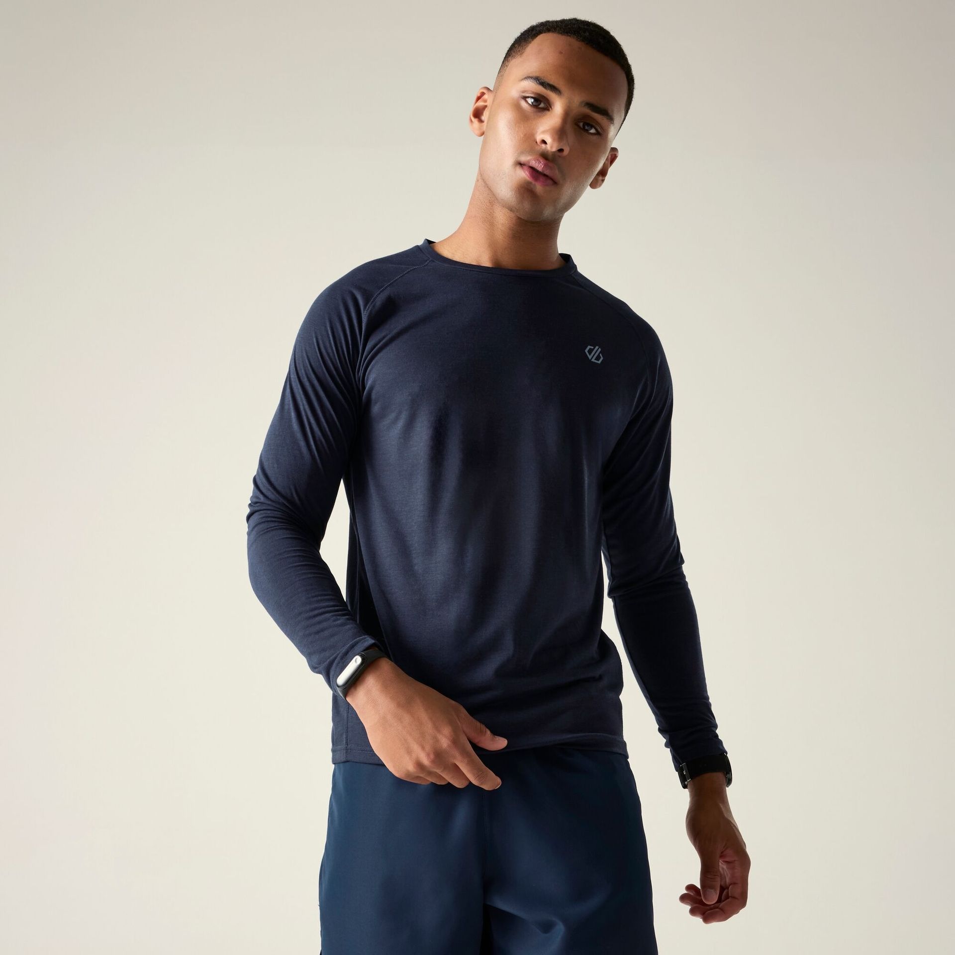 Dare 2b Koszulka z długim rękawem męska szybkoschnąca Agile Niebieski, Rozmiar: L