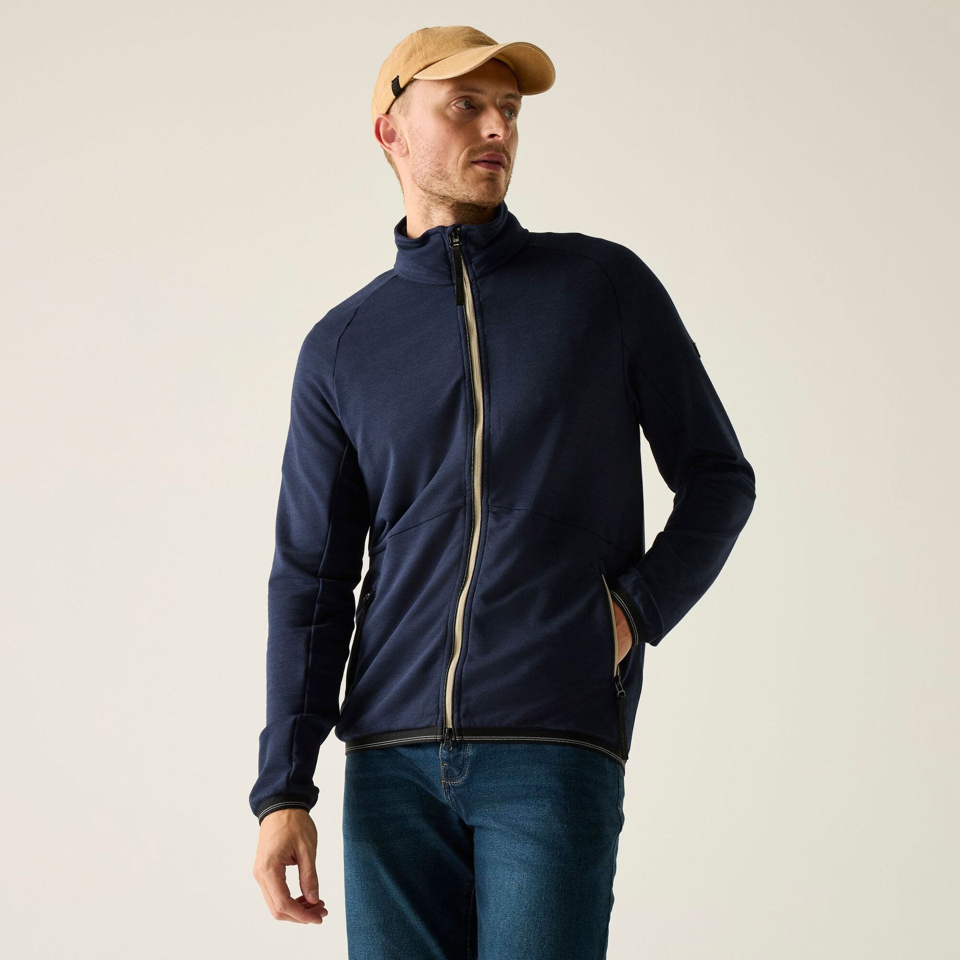 Regatta Polar męski rozsuwany Malton Niebieski, Cotton, Rozmiar: L