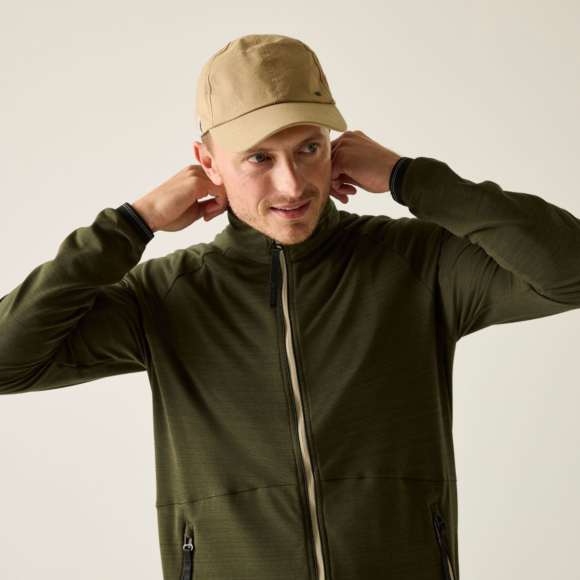 Regatta Polar męski rozsuwany Malton Zielony, Cotton, Rozmiar: L