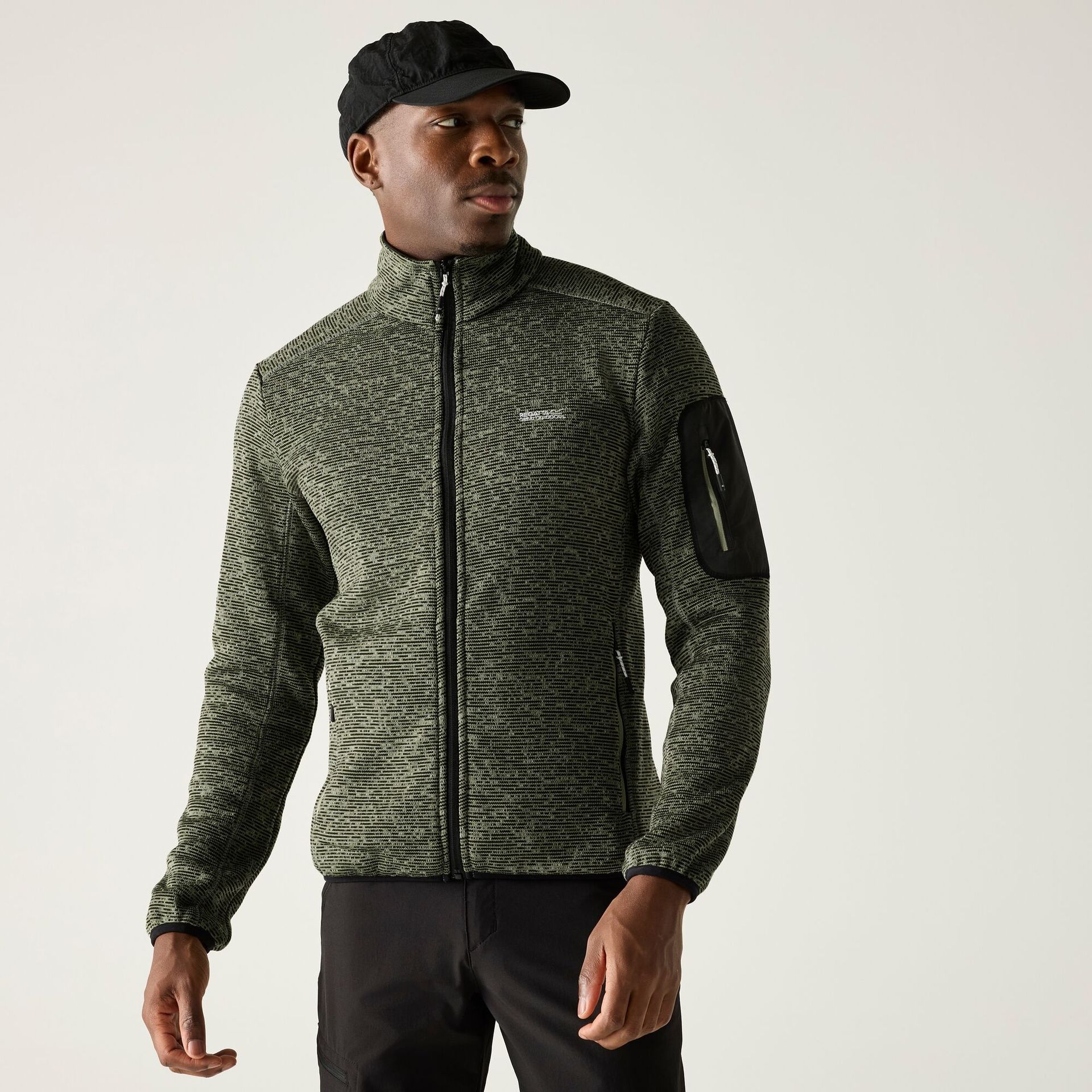 Regatta Polar męski rozsuwany Newhill Zielony, Rozmiar: L