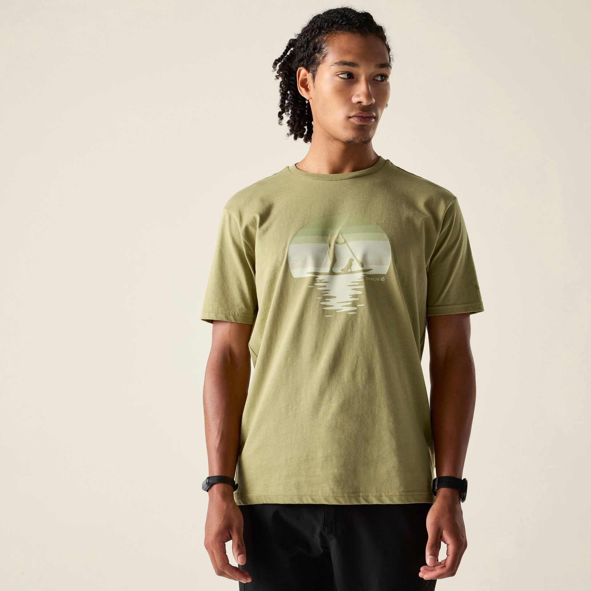 Dare 2b Koszulka męska Movement III Zielony, Cotton, Rozmiar: XL