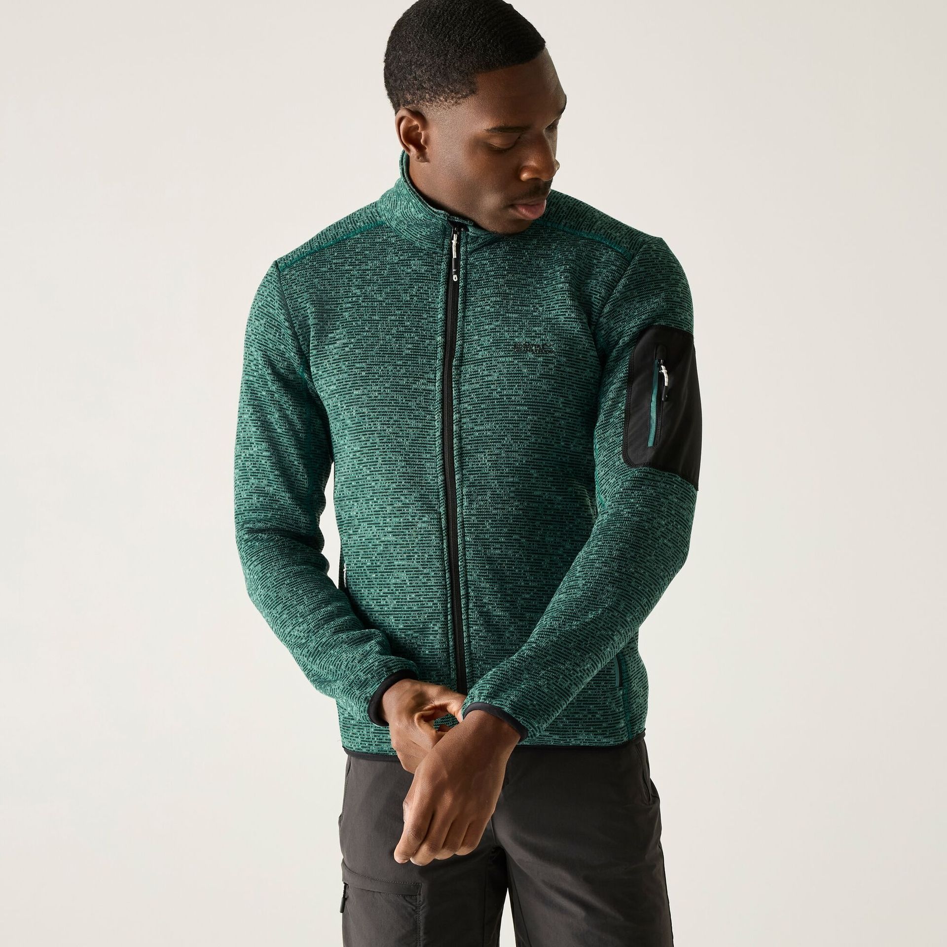 Regatta Polar męski rozsuwany Newhill Zielony, Rozmiar: XL