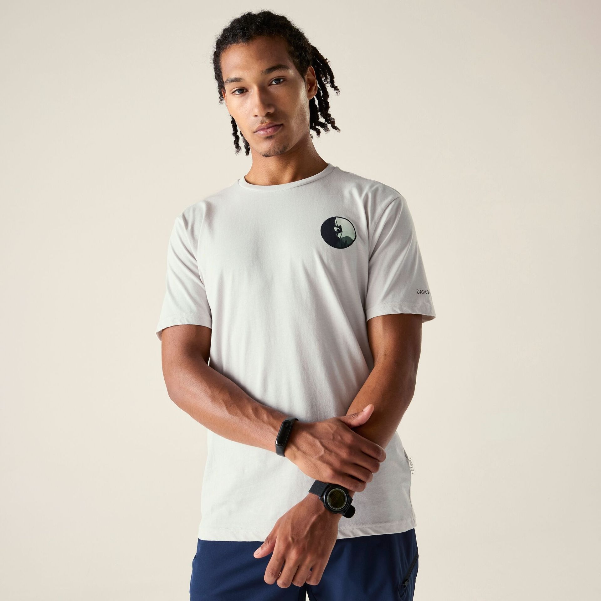 Dare 2b Koszulka męska Movement III Szary, Cotton, Rozmiar: XL