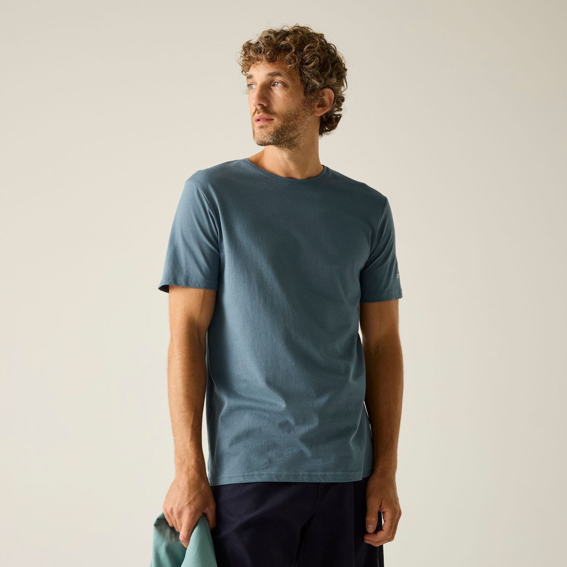 Regatta Koszulka męska Tait Niebieski, Cotton, Rozmiar: L