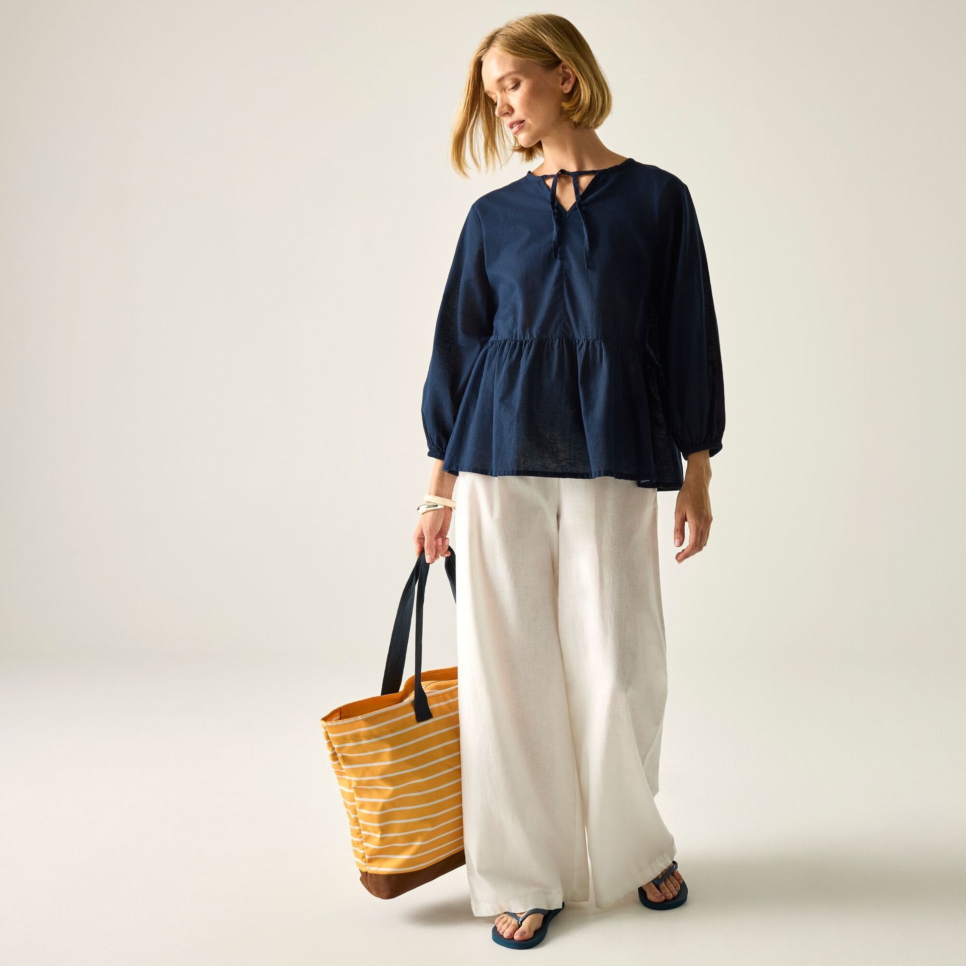 Regatta Bluzka damska Primden Niebieski, Cotton, Rozmiar: 38