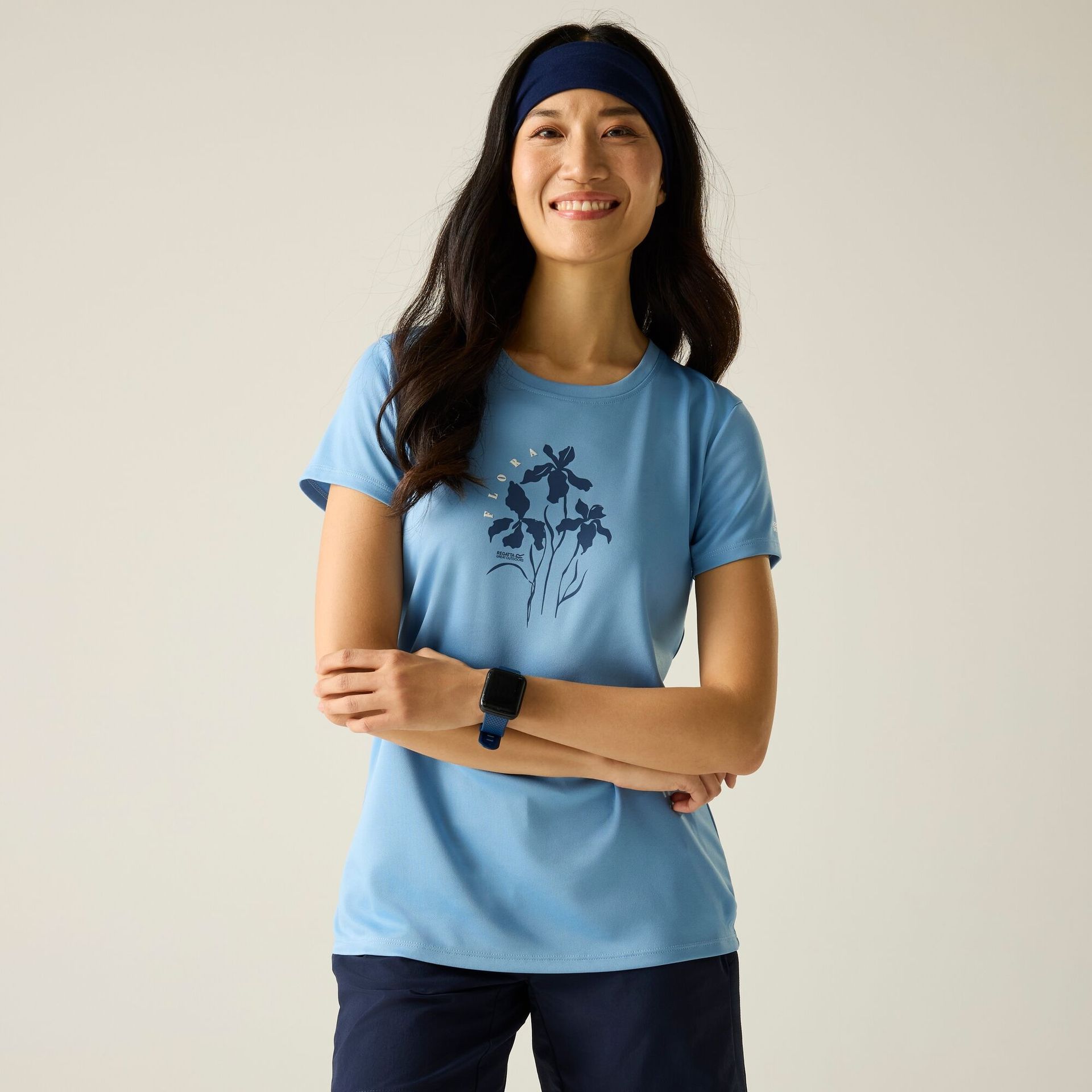 Regatta Koszulka damska Fingal Niebieski, Rozmiar: 36