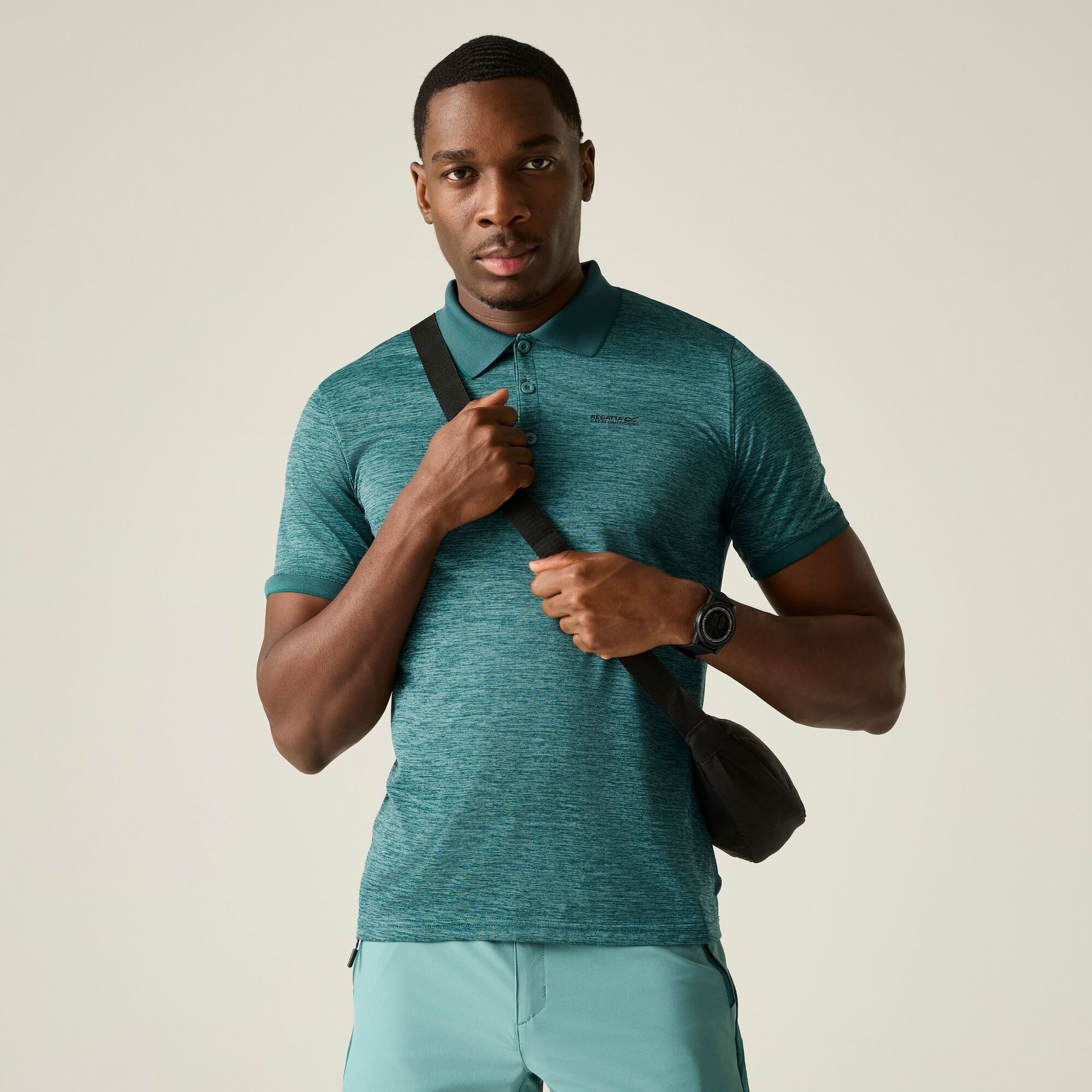 Regatta Koszulka męska polo Remex II Zielony, Rozmiar: XL