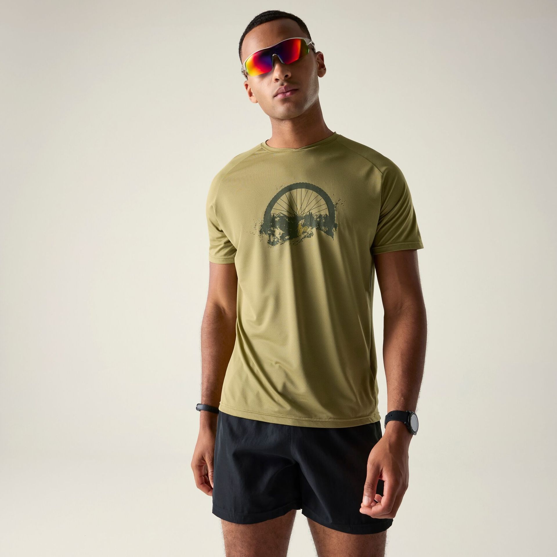 Dare 2b Koszulka męska szybkoschnąca Tech II Zielony, Rozmiar: L