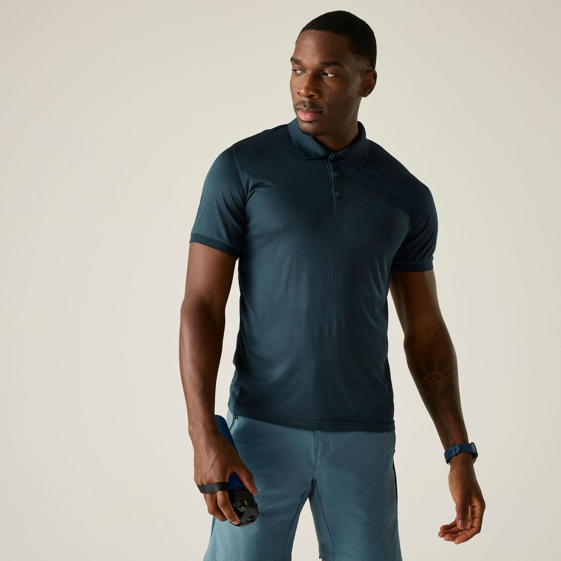 Regatta Koszulka męska polo Remex II Niebieski, Rozmiar: M