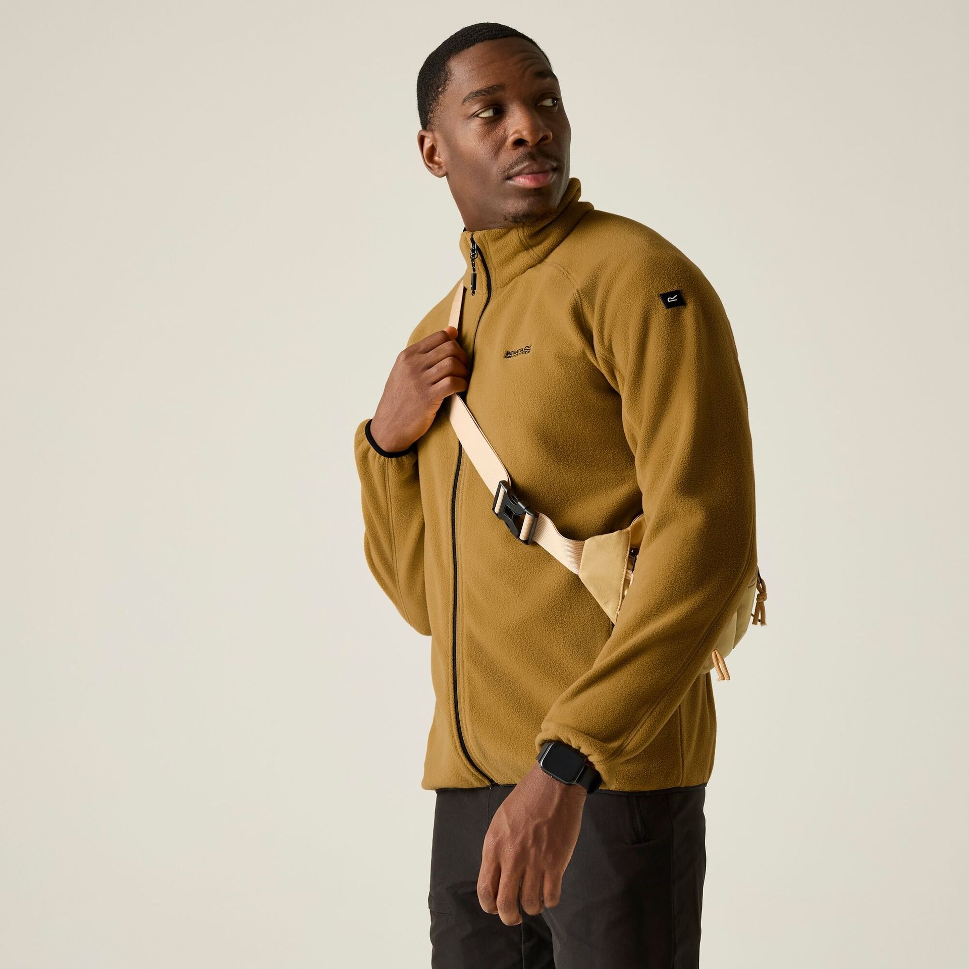 Regatta Polar męski rozsuwany Hadfield Brązowy, Rozmiar: L