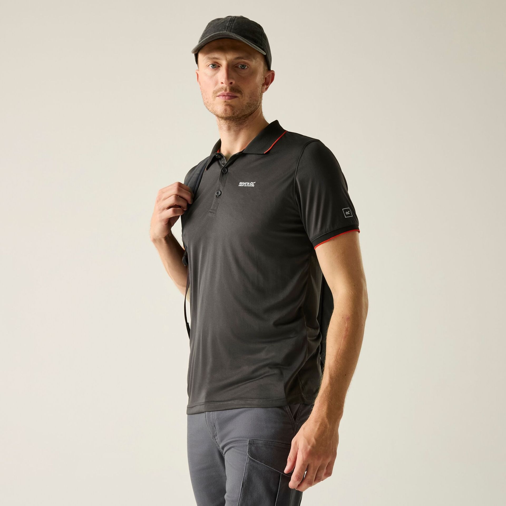 Regatta Koszulka męska polo Remex II Szary, Rozmiar: XL